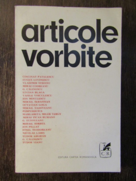Articole vorbite. Conferinte radiofonice