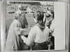 Fotografie Elena Ceausescu Primind Flori Tulcea 20x16.5cm Album Alb Negru Stare Buna