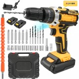 Masini de gaurit si insurubat，Model DW, multifunctional, burghiu reincarcabil cu baterie litiu, burghiu electric de mana cu percutie, surubelnita, unu