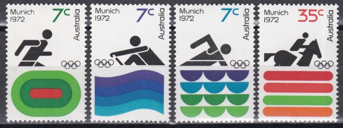 Australia 1972 - Jocurile Olimpice - Munchen, MNH