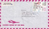 FILATELIE TEMATICA - PLIC PERU TEMATICA JOCURILE OLIMPICE AIR MAIL, Sport, Stampilat