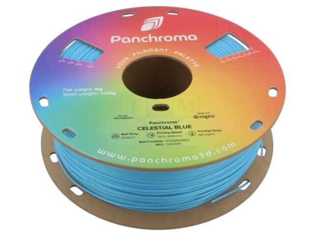 Filament PLA 1,75mm Celestial Blue 1kg POLYMAKER CA02014 Panchroma&trade;