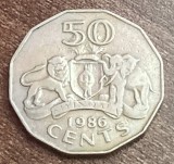 C50 - Moneda foarte veche - Swaziland - 50 centi - 1986