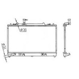 Radiator racire Mazda 6 (Gg/Gy), 03.2005-01.2008, Motorizare 1, 8 88kw; 2, 0 108kw Benzina, tip climatizare Cu/fara AC, cutie Manuala, dimensiune 728