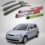 Cumpara ieftin Ștergătoare Mazda 2 DY Facelift 2005-2007 | Set Față și Spate Flat &ndash; TeamCar&reg;