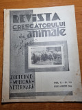 Revista crescatorului de animale iulie-august 1936