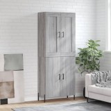 VidaXL Dulap &icirc;nalt, gri sonoma, 69,5x34x180 cm, lemn compozit