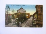 Carte poștala București circulată 1926:Ateneul și strada Franklin,produsul din imagini