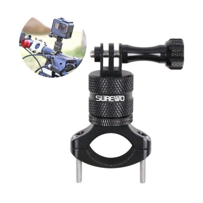 Suport rotativ Surewo montare ghidon bicicleta pentru camere de actiune GoPro Hero 13,12,11,10,9,8,7,6, Session, DJI Osmo, AKASO, YI, Campark si altel foto