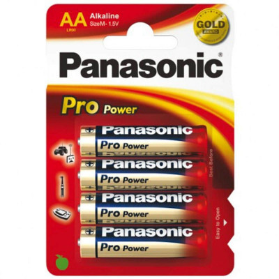 Panasonic Pro Power Alkaline Battery AA, 4 buc foto