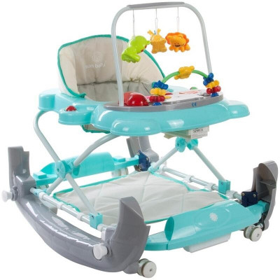 Premergator Sun Baby Pisicuta 021 cu functie de balansoar turquoise grey foto