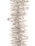 Beteala argintie spirala cu stele 100mm, ARBLOOM