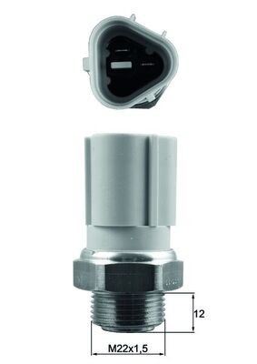 MAHLE TSW 57 Comutator temperatura, ventilator radiator foto