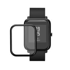 Set 2 Folii de protectie Kwmobile pentru Amazfit Bip 3, Transparent/Negru, Polimer, KWM000024VH001C foto