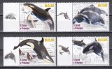 Sao Tome si Principe 2020 - Orci - "Orcinus orca", Serie cu Tapsuri cu perforații doar pe 2 laturi, MNH