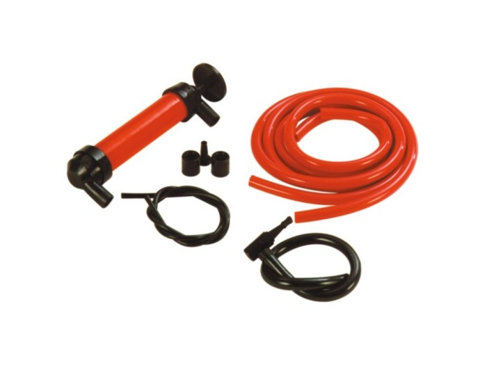 Pompa transfer lichide Carpoint si pompa aer , cu 2 furtunuri de 130 cm. si furtun cu cap umflat aer
