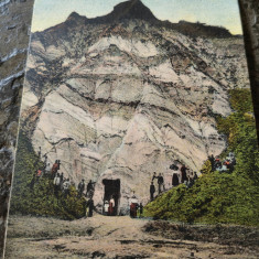 Carte postala Salinele Slanic Prahova, intrarea Muntele de Sare, circulata 1923
