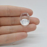 Cabochon cristal de stanca 23x17x9mm c33