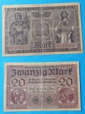 Bancnota veche - Germania 20 Mark 1918 - circulata in stare buna