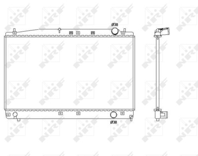 NRF 53466 Radiator, racire motor foto