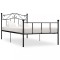 vidaXL Cadru de pat, negru, 100 x 200 cm, metal 284524