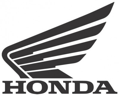 Sticker Moto Honda 12x10cm Negru Stanga foto