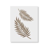 Cumpara ieftin Sablon Perete vopsire, tencuiala 900x600x0.7mm Palm Leaves Refolosibil, model MXSP7047