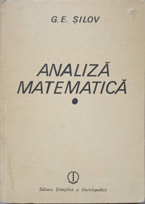 ANALIZA MATEMATICA-G.E. SILOV-287470 foto
