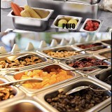 Tava gastronorm Pufo din inox pentru depozitare alimente, sosuri, inghetata, ideal pentru catering, restaurante, fast food, horeca, 53 x 33 cm