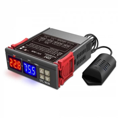 CONTROLER termostat HIGROSTAT pentru temperatura si UMIDITATE electronic DIGITAL foto