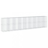 Cumpara ieftin Cos gabion cu capac, 850x100x200 cm, fier galvanizat