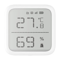 Detector de temperatura si umiditate wireless Hikvision DS-PDTPH-E-WE, seria AXPRO, foto