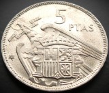 Moneda 5 PESETAS - SPANIA, anul 1960 *cod 3142 (varianta Franco 1957) = UNC