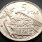 Moneda 5 PESETAS - SPANIA, anul 1960 *cod 3142 (varianta Franco 1957) = UNC