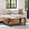 VidaXL Masă de cafea Lemn vechi 80 x 80 x 36.5 cm Lemn compozit 881669