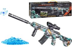 SUPER MITRALIERA M16 ELECTRICA CU BILE GEL,ACUMULATOR,SET COMPLET,BILE BONUS!