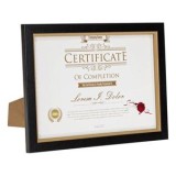 Rama foto decorativa A4 cu cadru dublu, 21x30cm, Negru/Auriu, CMCLASS