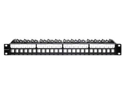 Patch Panel QOLTEC 1U 24 Porturi Cod 54516 - Organizare Rețea Eficientă foto