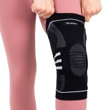 Genunchiera inSPORTline Kneebro FitLine Training, Protectie Silicon, Arcuri Laterale, Compresie, Suport Genunchi, Sport &amp; Activitati Zilnice