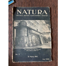 Natura Nr. 3. 15 martie 1940 Anul XXIX