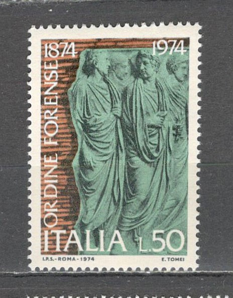 Italia.1974 100 ani Baroul-Basorelief SI.861