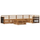 vidaXL Set de canapele de exterior 6 pcs natural Lemn Solid de Acacia 3383382