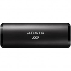 SSD extern ADATA SE760 metal, 2TB Type-C, up to 1000MB/s, multiplatform, cable Type-C-C, cable Type-C-A, Negru