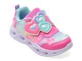 Cumpara ieftin Pantofi sport SKECHERS roz, HEART LIGHTS, din material textil