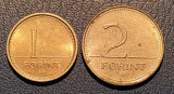 Monede Ungaria - 1 forint (1999), 2 forint (1995), Europa