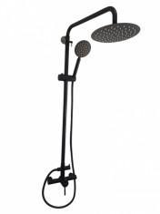 Coloana de dus MIXXUS SUS-003-J BLACK 20 cm baterie si para, monocomanda, furtun flexibil Innovative ReliableTools foto