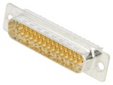 Conector D-Sub HD 44 pini THT PCB drept tată
