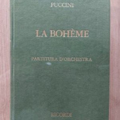 Giacomo Puccini La Boheme Partitura d'orchestra