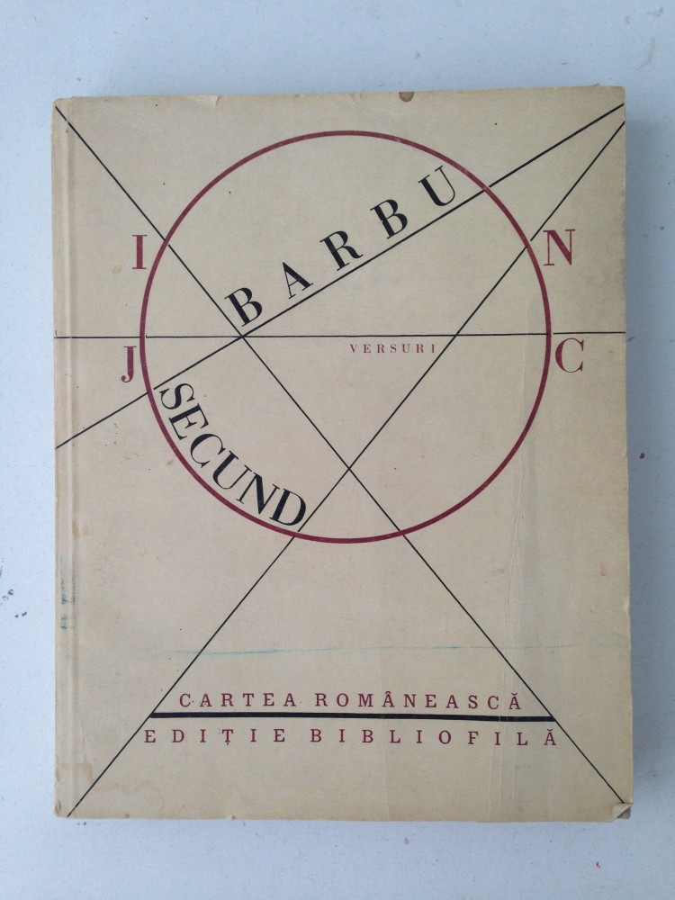 Joc secund/Ion Barbu/versuri/editie bibliofila/Ed. Cartea romaneasca/1986 |  Okazii.ro