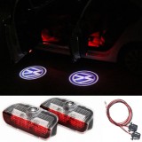 Set de 2 Lampi Logo led portiere Xentech Light Volkswagen plus cablaj usa